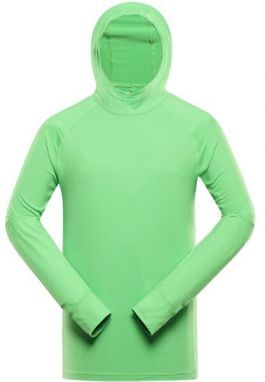ALPINE PRO IZAR Pánska športová mikina, zelená, veľkosť