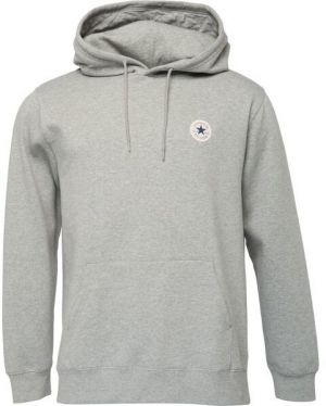 Converse STANDARD FIT CORE CHUCK PATCH HOODIE BB Pánska mikina, sivá, veľkosť