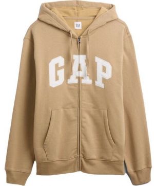 GAP V-HERITAGE LOGO FZ SNL Pánska mikina, béžová, veľkosť