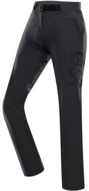 ALPINE PRO CORBA Dámske softshellové nohavice, tmavo sivá, veľkosť