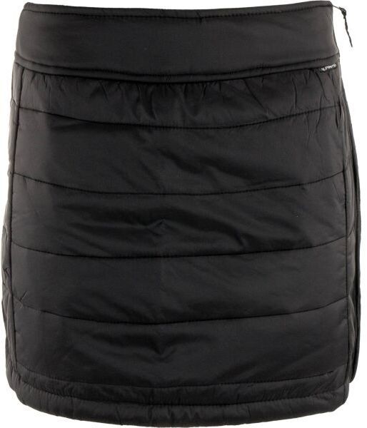 ALPINE PRO KIRTA Dámska zateplená zimná sukňa, čierna, veľkosť