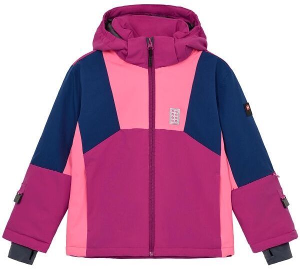 LEGO® kidswear LWJAZ 801 Detská lyžiarska bunda, ružová, veľkosť
