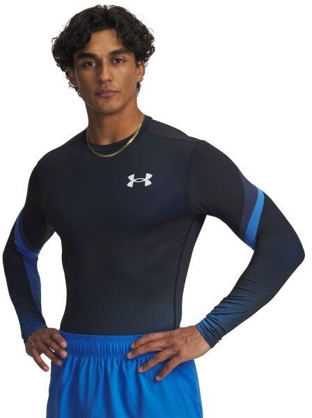 Under Armour HEATGEAR SUB CREW Pánske tréningové tričko, tmavo modrá, veľkosť S
