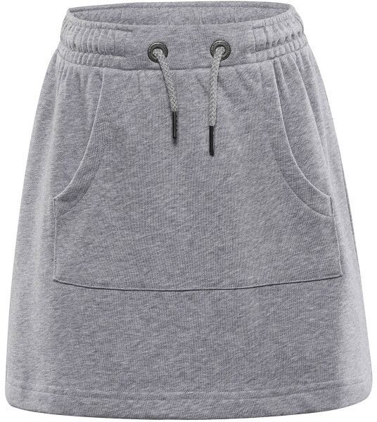 ALPINE PRO FOREDO Detská letná sukňa, sivá, veľkosť 128-134