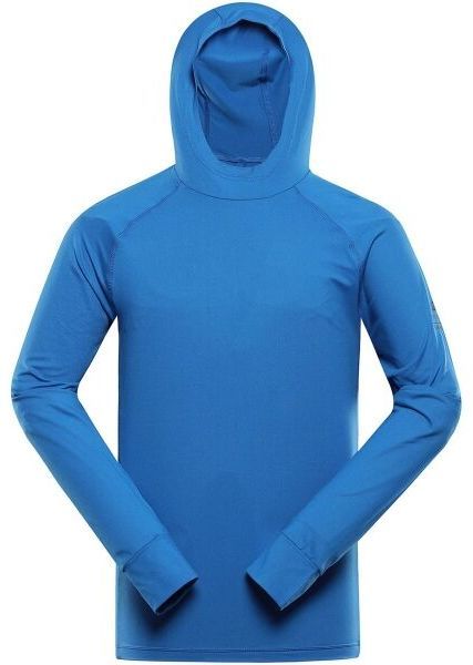 ALPINE PRO IZAR Pánska športová mikina, modrá, veľkosť