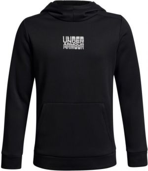 Under Armour ARMOUR FLEECE RETRO GRAPHIC Chlapčenská mikina, čierna, veľkosť M