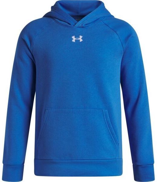 Under Armour RIVAL FLEECE HOODIE Chlapčenská mikina, modrá, veľkosť L