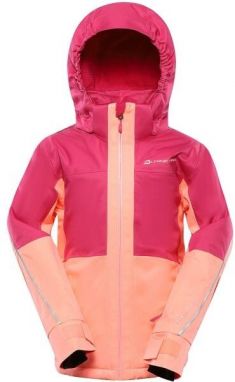 ALPINE PRO REAMO Detská lyžiarska bunda, ružová, veľkosť 104-110