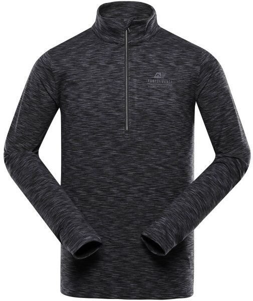 ALPINE PRO QAD Pánsky športový sveter, čierna, veľkosť