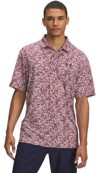 Under Armour PLAYOFF 3.0 Pánske golfové tričko, ružová, veľkosť L