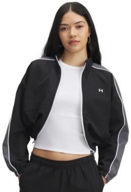Under Armour RIVAL SWOVEN JACKET Dámska ľahká bunda, čierna, veľkosť M