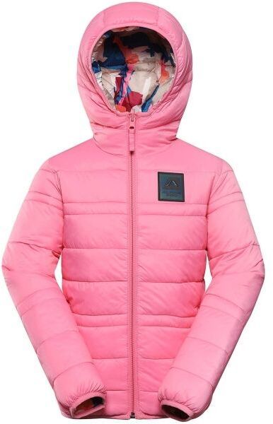 ALPINE PRO DOUWO Detská zimná bunda, ružová, veľkosť 164-170