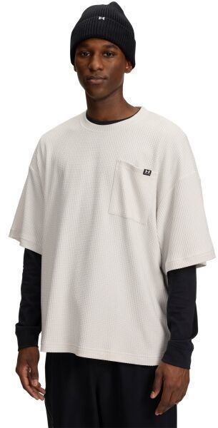 Under Armour RIVAL WAFFLE Pánske tričko, biela, veľkosť M