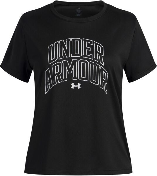 Under Armour TECH VARSITY GRAPHIC Dievčenské športové tričko, čierna, veľkosť XL