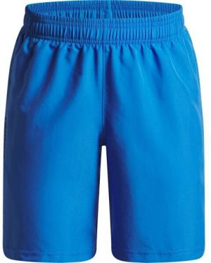 Under Armour WOVEN WORDMARK Chlapčenské krátke nohavice, modrá, veľkosť XL
