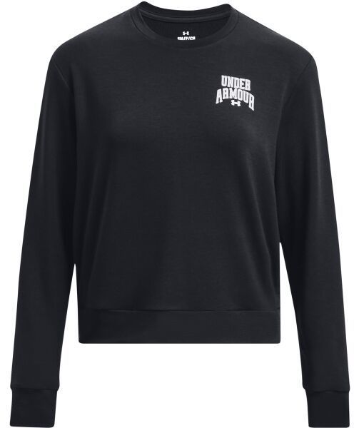 Under Armour RIVAL TERRY GRAPHIC CREW Dámska mikina, čierna, veľkosť S