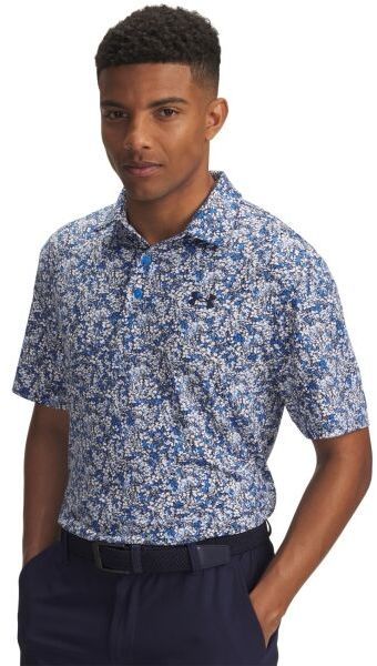 Under Armour PLAYOFF 3.0 Pánske golfové tričko, modrá, veľkosť M