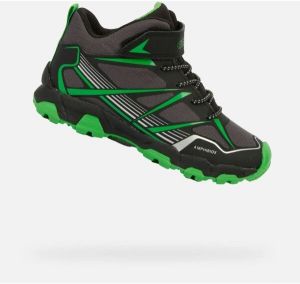 Geox J MAGNETAR B ABX Chlapčenská voľnočasová obuv, sivá, veľkosť