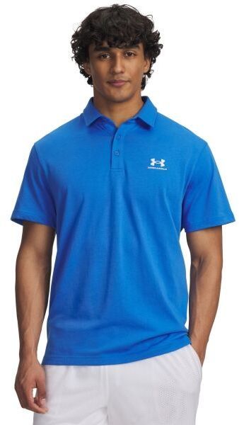 Under Armour ICON Pánske polo tričko, modrá, veľkosť