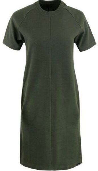 ALPINE PRO LANGA Dámske letné šaty, tmavo zelená, veľkosť