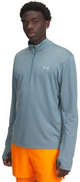 Under Armour LAUNCH 1/4 ZIP Pánske bežecké tričko, svetlomodrá, veľkosť L