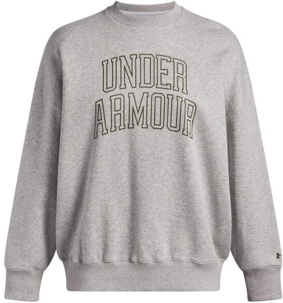 Under Armour RIVAL FLEECE VARSITY Dámska mikina, sivá, veľkosť M