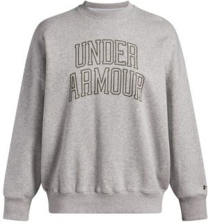 Under Armour RIVAL FLEECE VARSITY Dámska mikina, sivá, veľkosť M