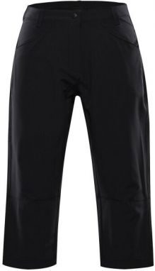 ALPINE PRO WEDERA Dámske softshellové nohavice, čierna, veľkosť