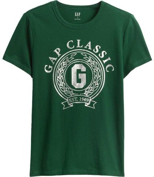 GAP V-FRCH SS FAV CREW GRAPHIC Dámske tričko, zelená, veľkosť