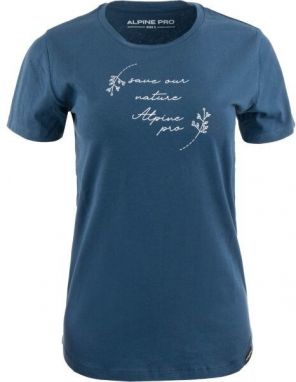 ALPINE PRO BADENA Dámske tričko, modrá, veľkosť