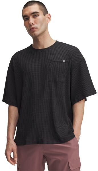 Under Armour RIVAL WAFFLE Pánske tričko, čierna, veľkosť M