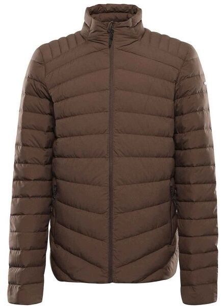 ALPINE PRO RETER Pánska páperová bunda, hnedá, veľkosť