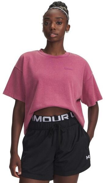 Under Armour HEAVYWEIGHT BOXY WASH Dámske tričko, ružová, veľkosť M