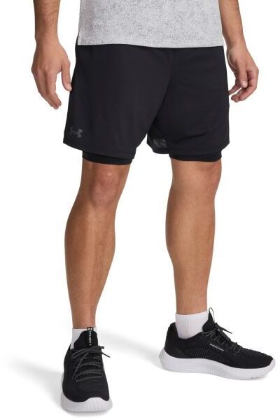 Under Armour TECH VENT 2IN1 SHORT Pánske šortky, čierna, veľkosť