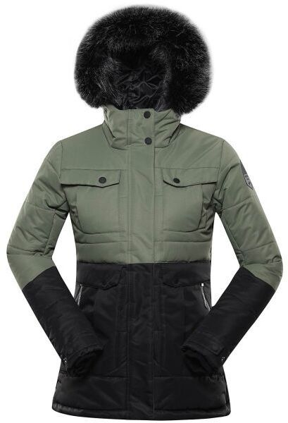 ALPINE PRO EGYPA Dámska zimná bunda, tmavo zelená, veľkosť