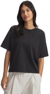 Under Armour HEAVYWEIGHT BOXY WASH Dámske tričko, čierna, veľkosť M