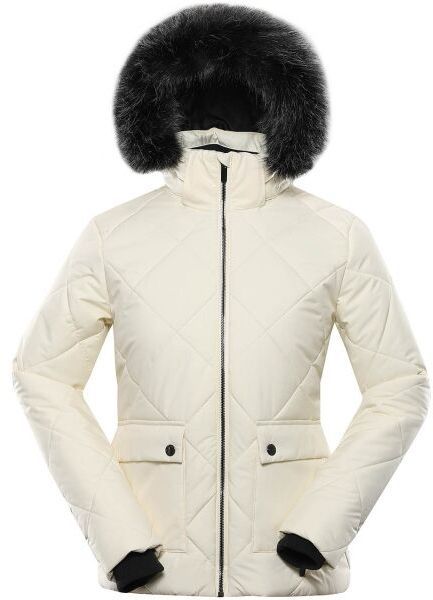 ALPINE PRO LODERA Dámska zimná bunda, béžová, veľkosť