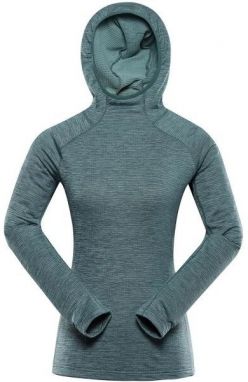 ALPINE PRO ROLTA Dámska rýchloschnúca mikina, zelená, veľkosť