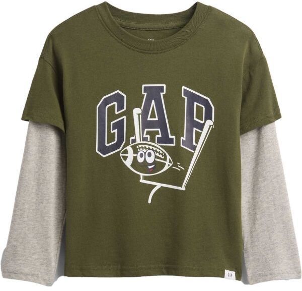 GAP V-2 IN 1 GR T Detské tričko, zelená, veľkosť 4Y