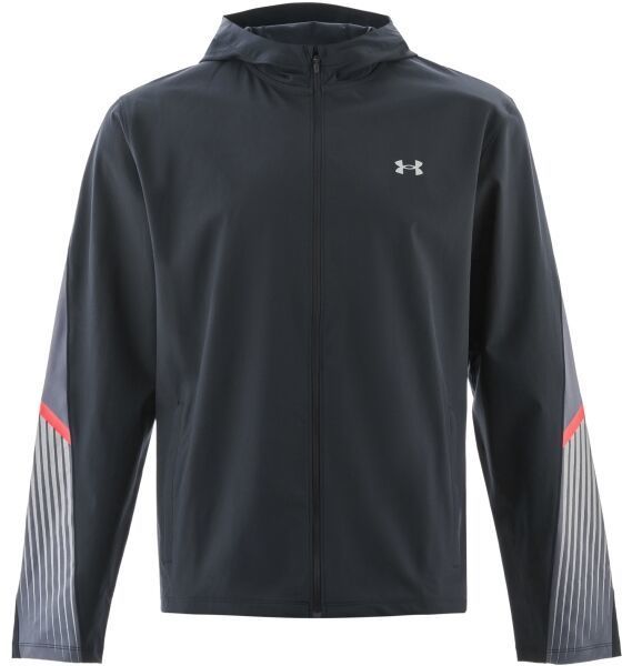 Under Armour VELOCITI STORM HOODED Pánska bunda na behanie, čierna, veľkosť S