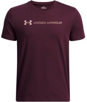 Under Armour LOGO WORDMARK Detské tričko, vínová, veľkosť L