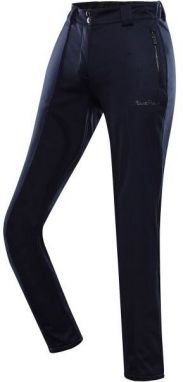 ALPINE PRO UFEDA Dámske lyžiarske softshellové nohavice, tmavo modrá, veľkosť