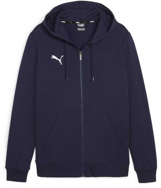Puma TEAMGOAL CASUALS HOODED Pánska mikina, tmavo modrá, veľkosť