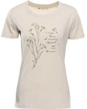 ALPINE PRO TERMESA 3 Dámske tričko, béžová, veľkosť