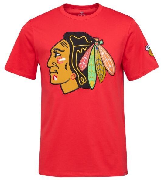 FANATICS CHICAGO BLACKHAWKS HAT TRICK TEE Tričko, červená, veľkosť XXXL
