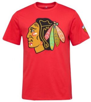 FANATICS CHICAGO BLACKHAWKS HAT TRICK TEE Tričko, červená, veľkosť XXXL