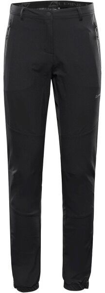 ALPINE PRO HURFA 2 Dámske softshellové nohavice, čierna, veľkosť
