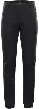 ALPINE PRO HURFA 2 Dámske softshellové nohavice, čierna, veľkosť