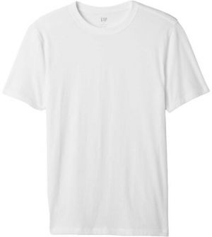 GAP V-EVERYDAY SOFT CREW - SOLID Unisex tričko, biela, veľkosť