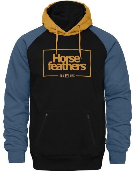 Horsefeathers SHERMAN Pánska mikina, čierna, veľkosť